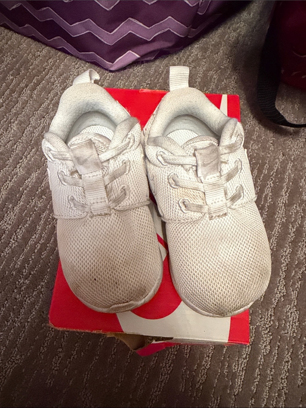 Kids White Athletic Sneakers - Lightweight Comfort